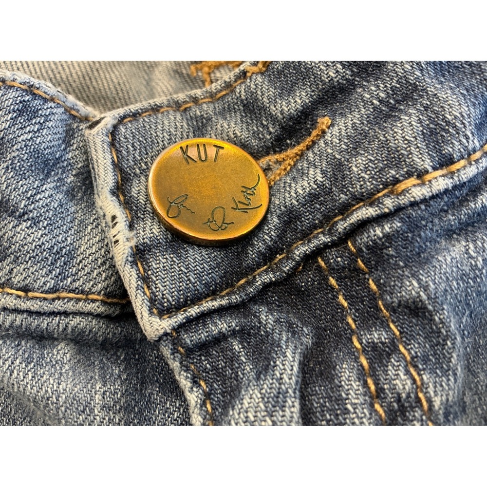 Kut from the Kloth Straight Leg Jeans Medium Wash‎ Stretch Denim Womens Size 4 - Picture 15 of 16